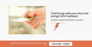 freecharge per cb all visa cards loot