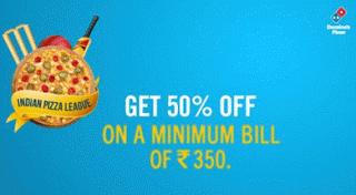 Dominos pizza  off IPL offer