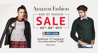 amazon fashion   hdfc bank